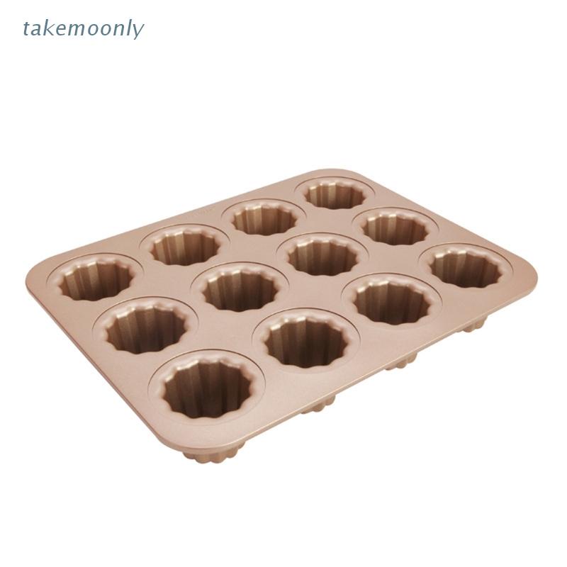 Khuôn Làm Bánh Canele Màu Vàng Chất Lượng Cao