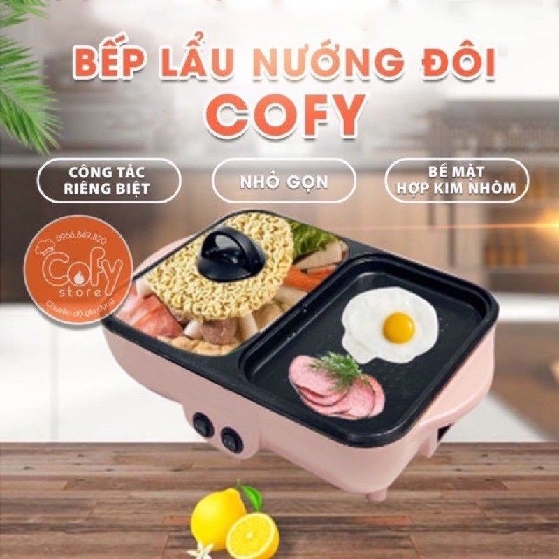 BẾP LẨU NƯỚNG ĐA NĂNG 2IN1 SIÊU HÓT (8662)