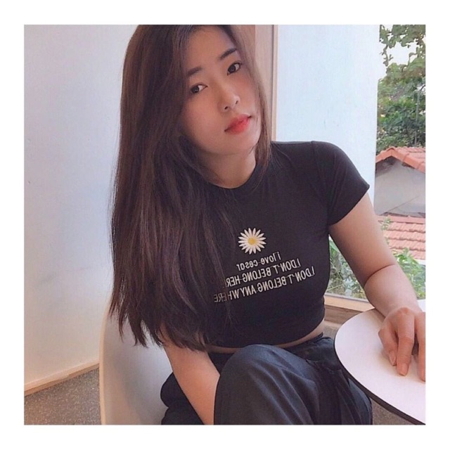 ÁO CROPTOP I LOVE CESAR