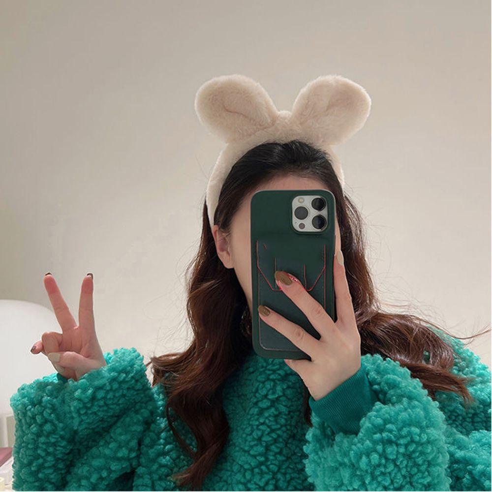 Băng Đô Tai Thỏ Bằng Vải Lông Dễ Thương Dành Cho Bạn Nữ VANES1