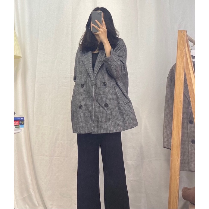 Áo khoác dạ oversize SIS