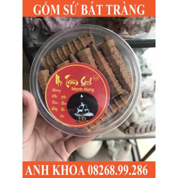 Trầm hương khói ngược toà tháp đốt siêu lâu từ 30-40p - Gốm sứ Bát Tràng Anh Khoa