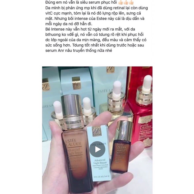 Siêu tinh chất phục hồi da ban đêm Estee Lauder Intense Reset concentrate