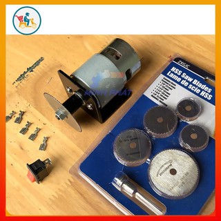 Combo bộ chế máy cưa máy cắt máy mài khoan mini motor 775