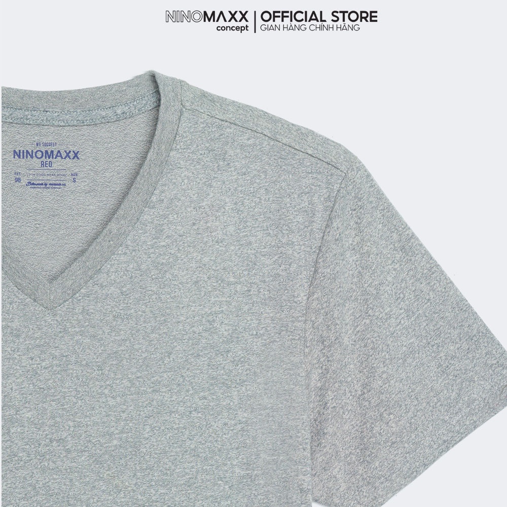 N&amp;M Áo thun Basic Nam tay ngắn cổ tim nhiều màu 1807002