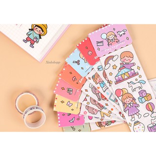 Sticker 39x6,5cm Cô Gái Luho (Xanh Dương)