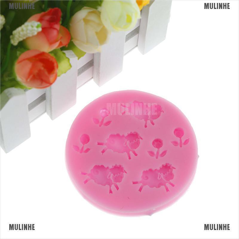 Khuôn Silicone Tạo Hình Làm Bánh Kẹo Hình Hoa Hướng Dương / Cừu 3D