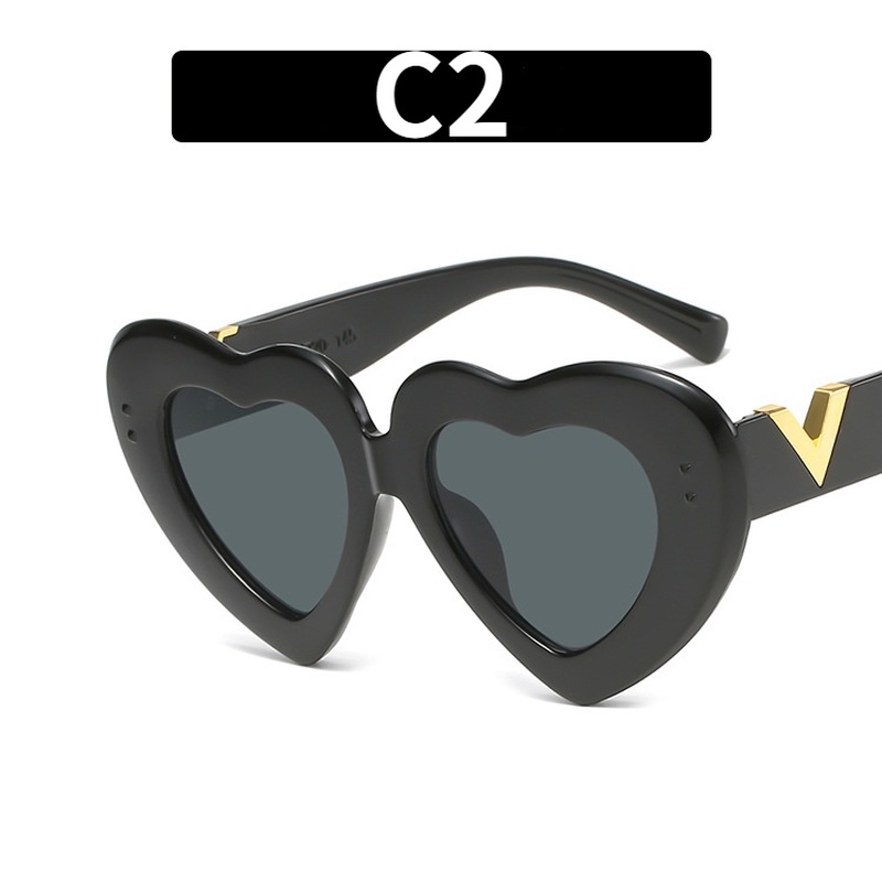 Kính Mát Gọng Hình Trái Tim Thời Trang Dành Cho Nữ