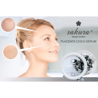 Serum dưỡng trắng da ,chống lão hoá nhau thai cừu Sakura bán lẻ 1 viên
