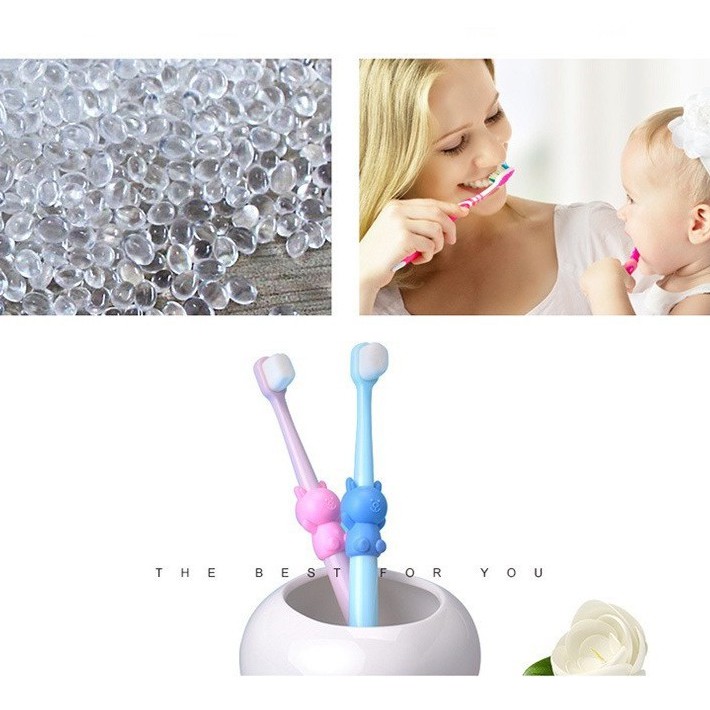Bàn chải đánh răng cho bé sợi tơ siêu mềm mini soft Dollar Minho