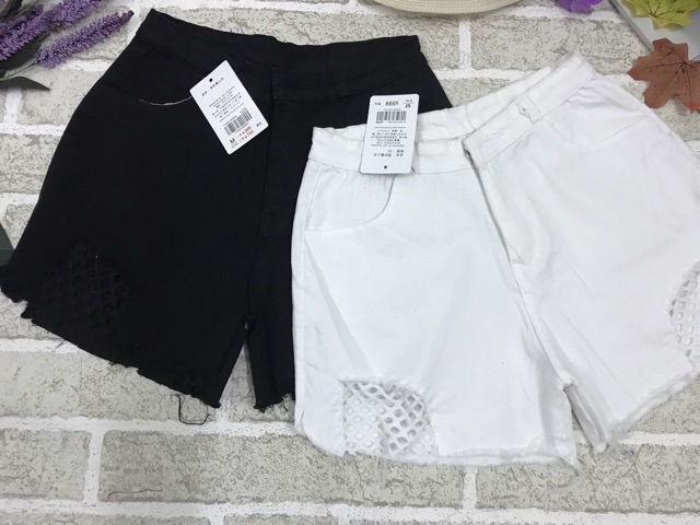 Quần đùi nữ cao cấp chất kaki co giãn phối lưới siêu đẹp( ảnh và clip thật) | BigBuy360 - bigbuy360.vn