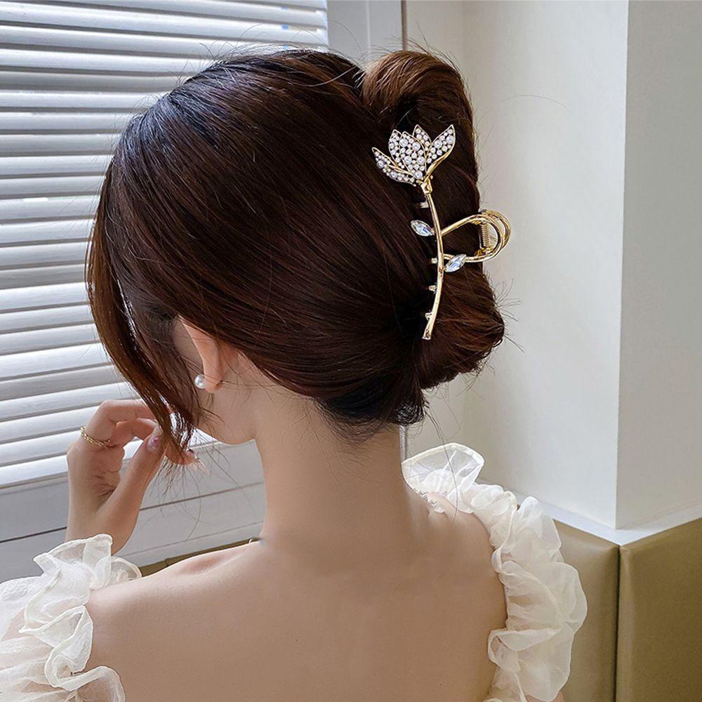 IVORY Kẹp TóC HìNh Cá MậP Hoa Sen Dễ Thương Cho Nữ