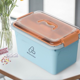 Hộp đựng dụng cụ sơ cứu khẩn cấp hai tầng sức chứa lớn tiện lợi dễ sử dụng