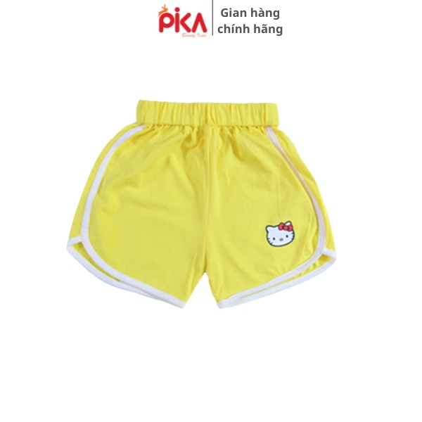 Quần short đùi  -Pika kids - chất liệu 100% cotton kiểu dáng khoẻ khoắn - cho bé gái từ 10-33kg