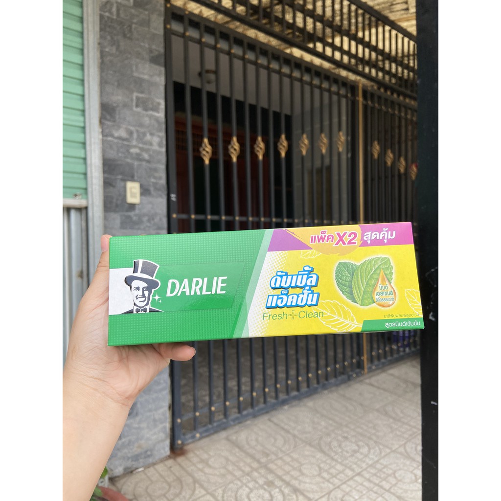 -Hàng bao chuẩn- Kem đánh răng ông tây già Thái Lan Darline