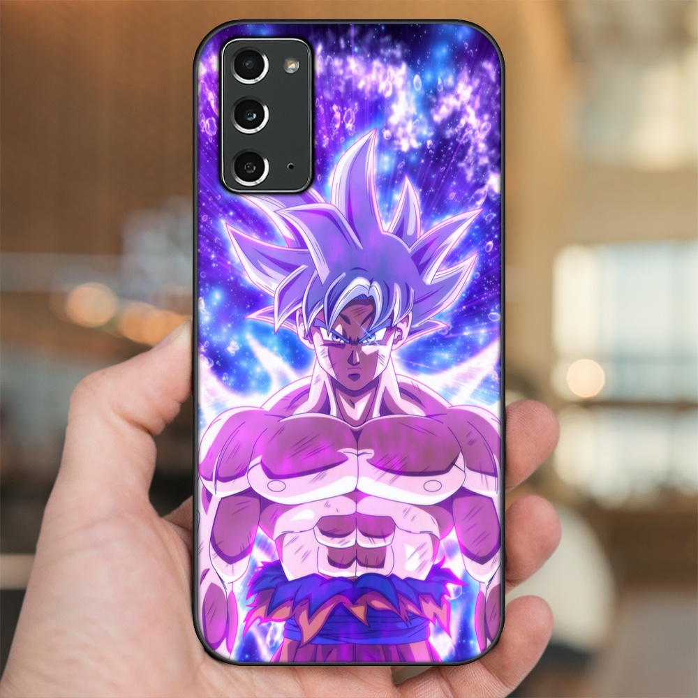 Ốp lưng Samsung Note 20 viền đen in hình Goku Dragon Ball