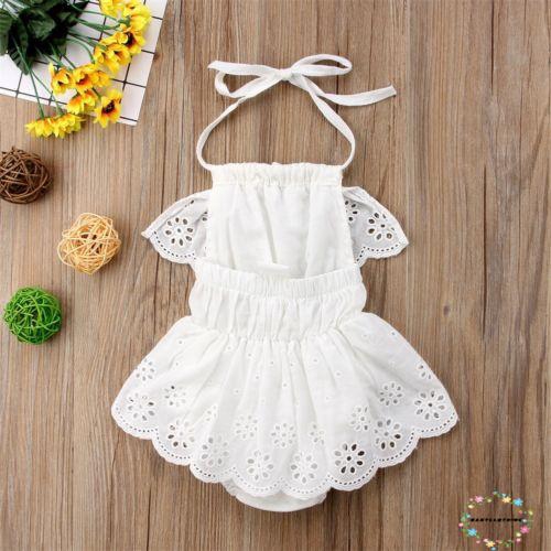 ღWSVღNew Kids Baby Girl Clothes Lace Floral Romper Jumpsuit Sunsuit Outfits