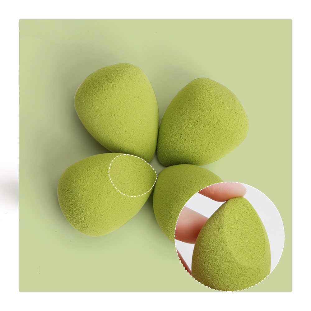 Bộ 4 miếng mút trang điểm MAGEFY có hộp với 3 màu có sẵn hình giọt nước/bầu/cắt vát (màu ngẫu nhiên)