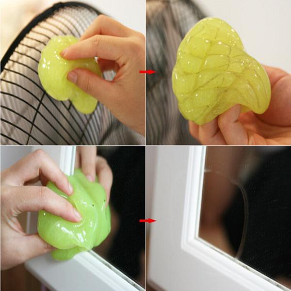 Slime màu sắc dính bụi vệ sinh bàn phím máy tính, xe hơi, ôtô đa năng - Miếng dẻo dính bụi