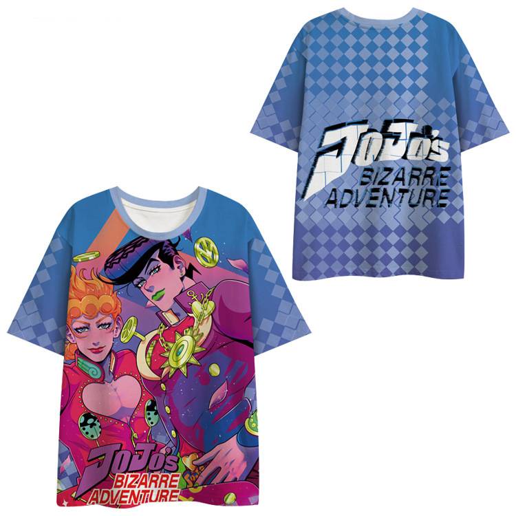 Áo Thun Tay Ngắn Dáng Rộng In Họa Tiết Hoạt Hình JOJO Bizarre Adventure 3D Độc Đáo Thời Trang Unisex