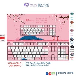 Bàn phím cơ Akko World Tour - Tokyo 3108 (Akko & cherry switch)