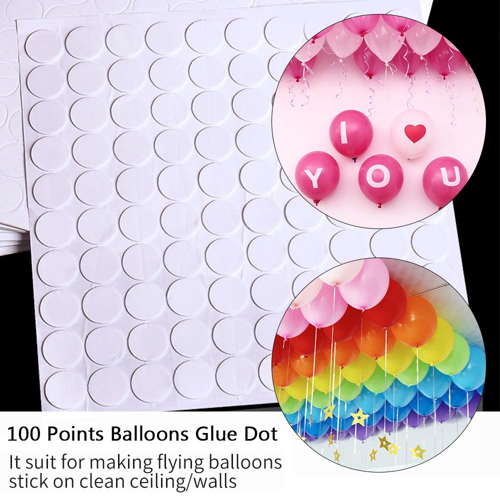 Set 100 Sticker Dán Bóng Bay Trang Trí