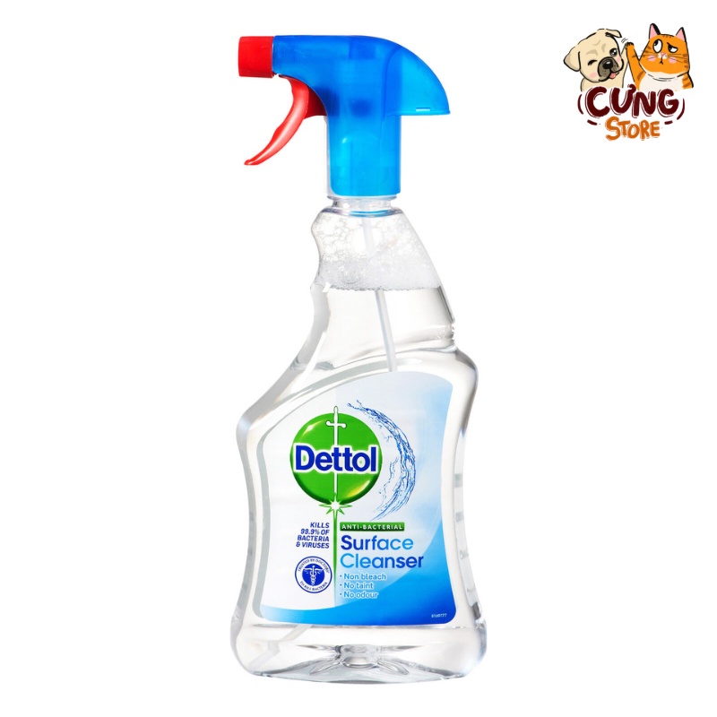 Bình xịt diệt khuẩn Dettol 500ml hiệu quả, không gây hại
