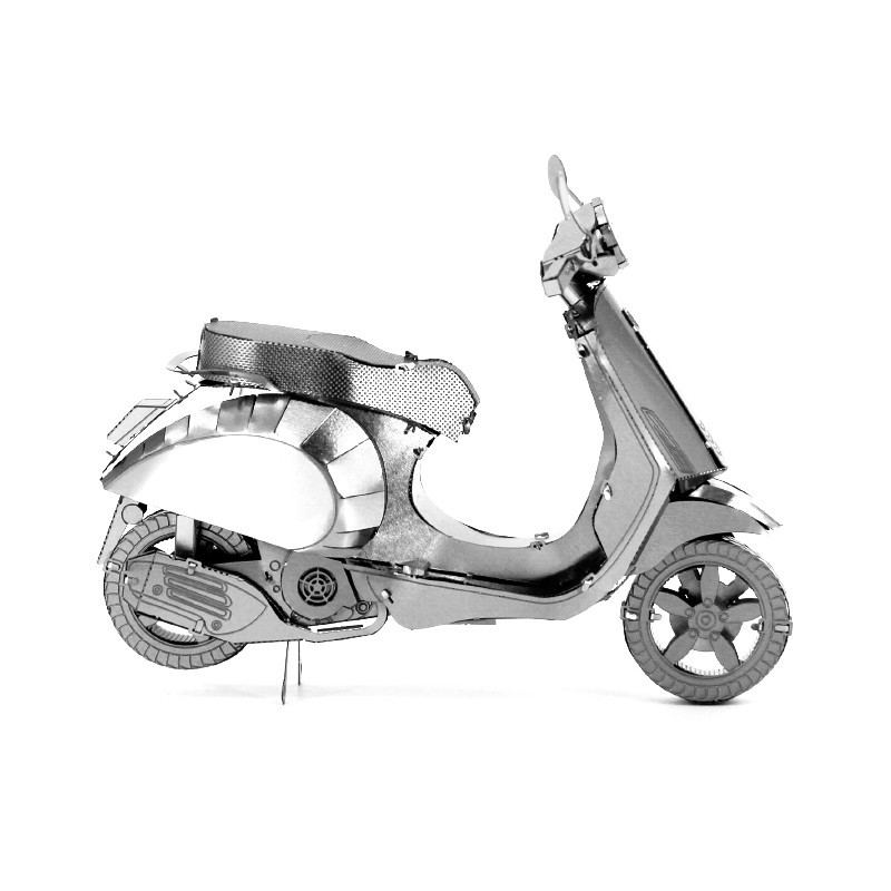 Mô hình 3D kim loại chưa lắp ráp mô phỏng xe Vespa 125, cực đẹp