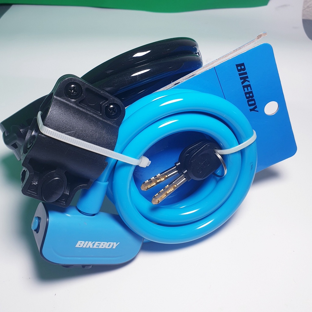 Ổ Khóa Xe Đạp Bikeboy, Khóa Dây Chống Trộm Lõi Thép Siêu Chắc Chắn