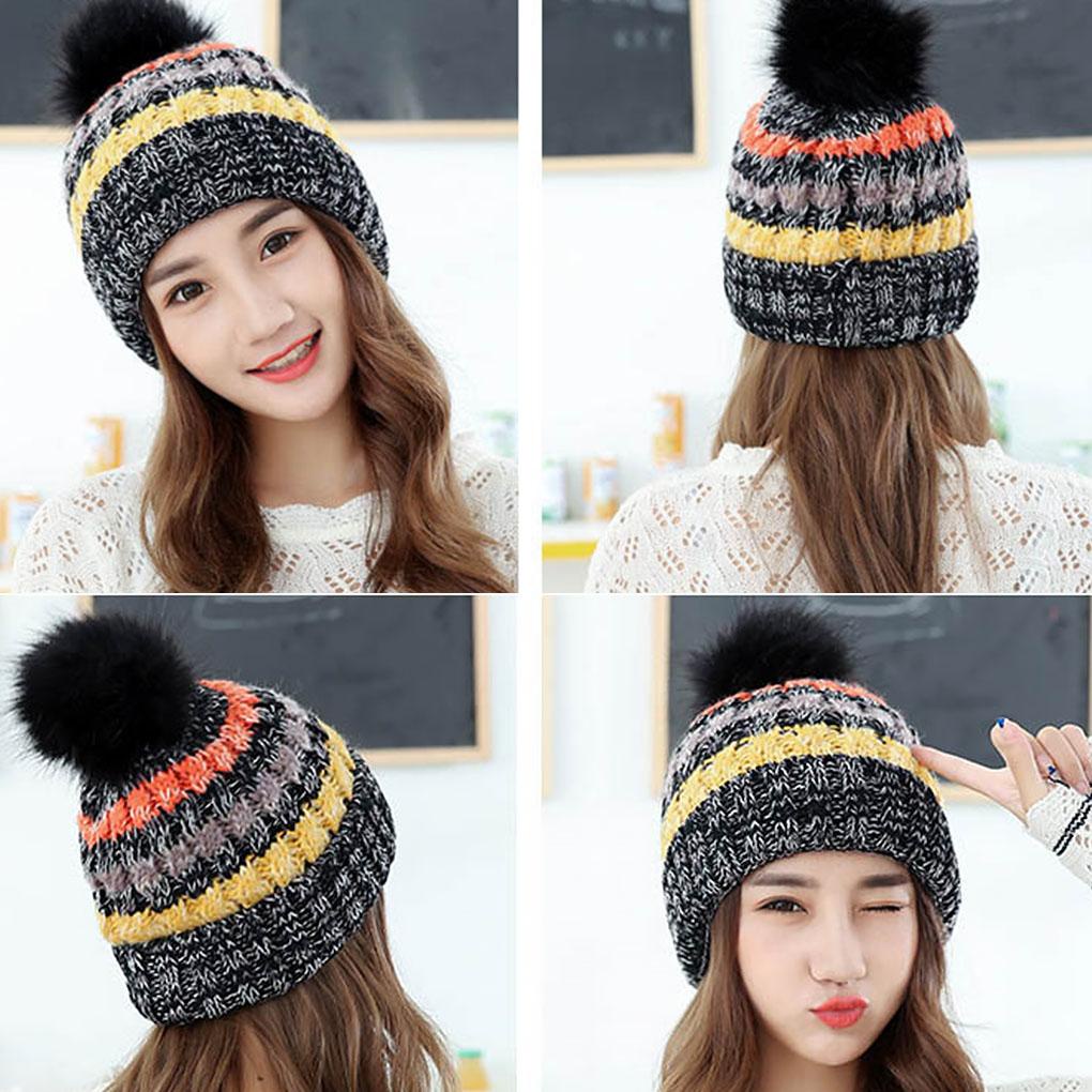 Mũ Len Beanie Giữ Ấm Cho Nữ