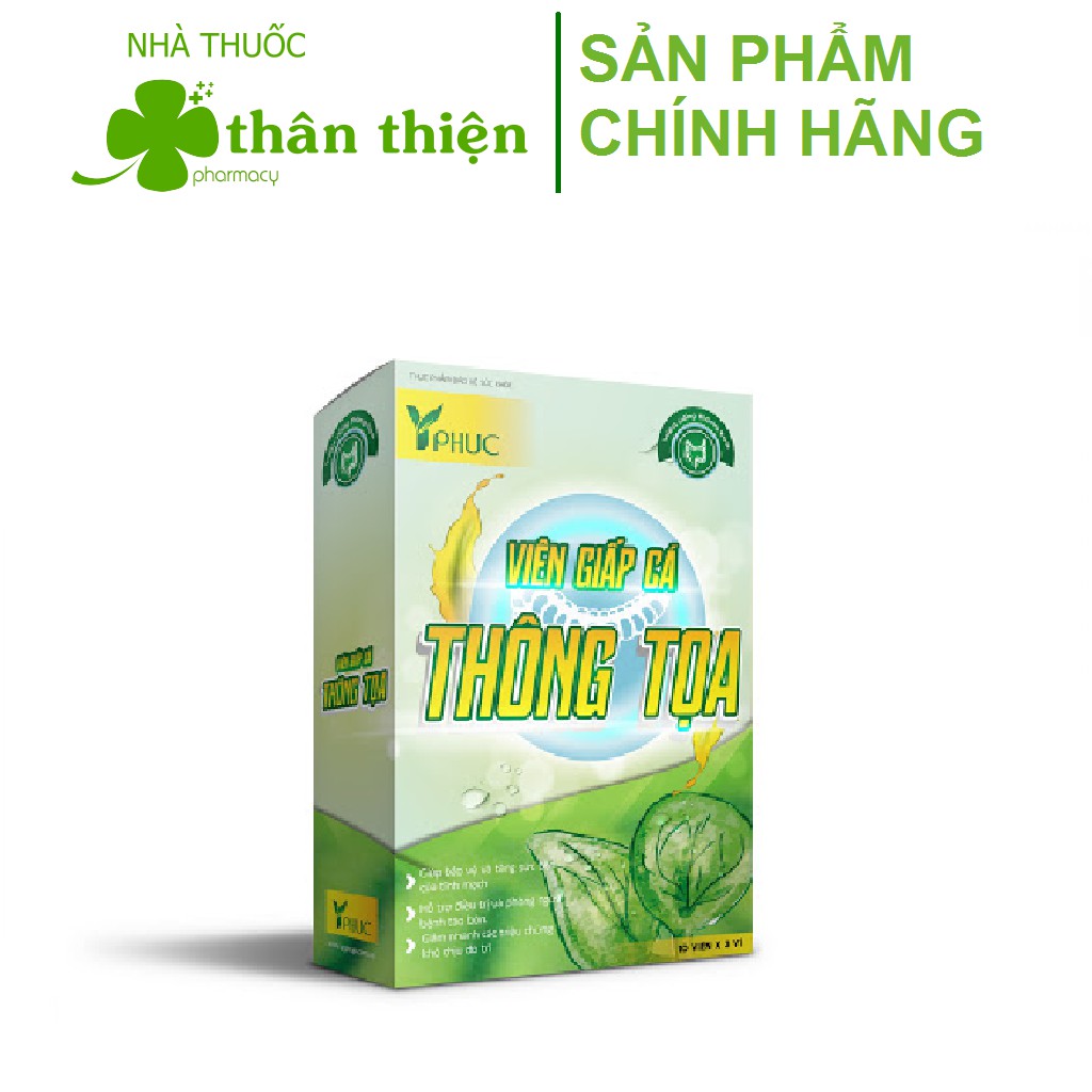 VIÊN GIẤP CÁ THÔNG TỌA – giúp tăng sức bền thành mạnh, giảm táo bón và biểu hiện trĩ nội, trĩ ngoại (30 viên)