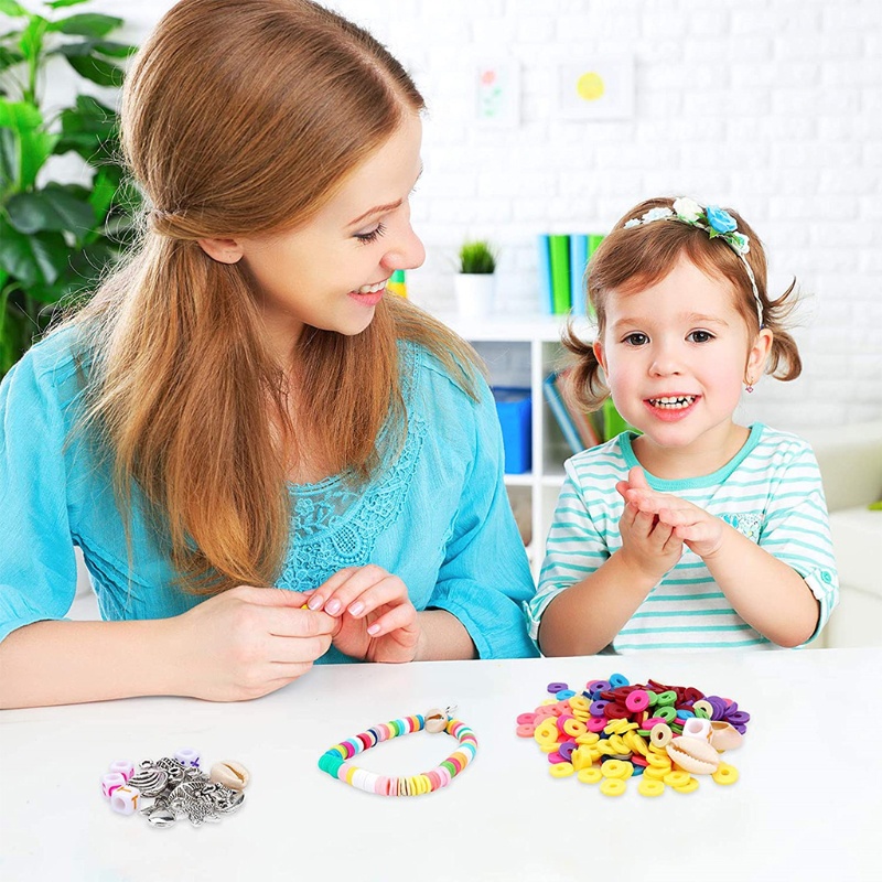 Chuỗi Hạt Đất Sét Hình Mặt Cười Phong Cách Bohemian Dành Cho Nữ