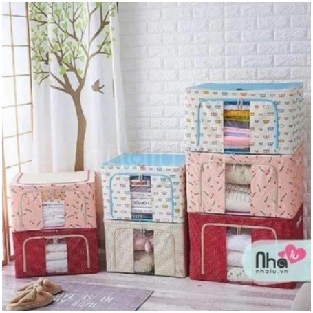 HỘP ĐỰNG CHĂN MÀN QUẦN ÁO KHUNG SẮT LOẠI 1