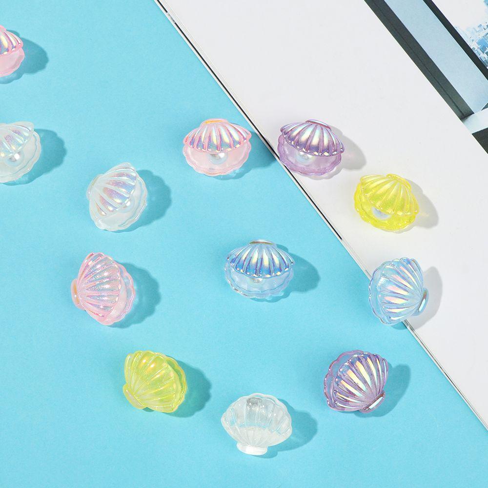 HS Set 10 / 10 Vỏ Sò Bằng Nhựa Resin Làm Trang Sức DIY