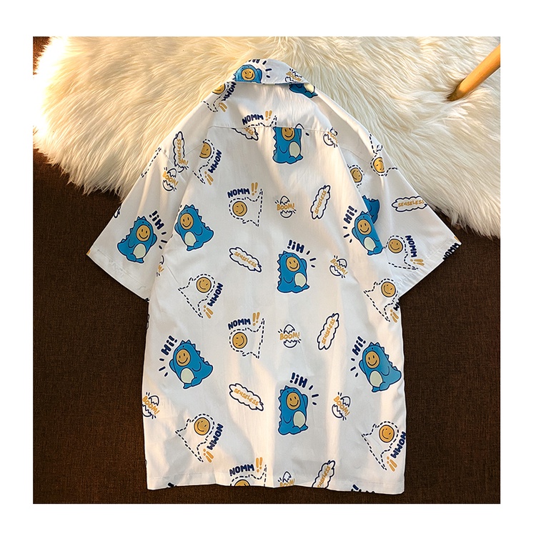 Áo Thun Tay Ngắn In Hình Khủng Long Thời Trang Hàn Quốc Dành Cho Nữ