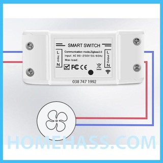 Công Tắc 10A Zigbee 3.0 Tuya XH-01 (Hỗ trợ Home Assistant)
