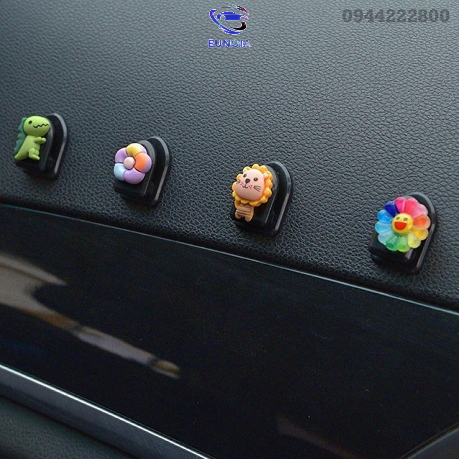 Móc Treo Đồ Mini - Đa NăngTrên Xe Hơi Gắn icon Hoạt Hình Dễ Thương