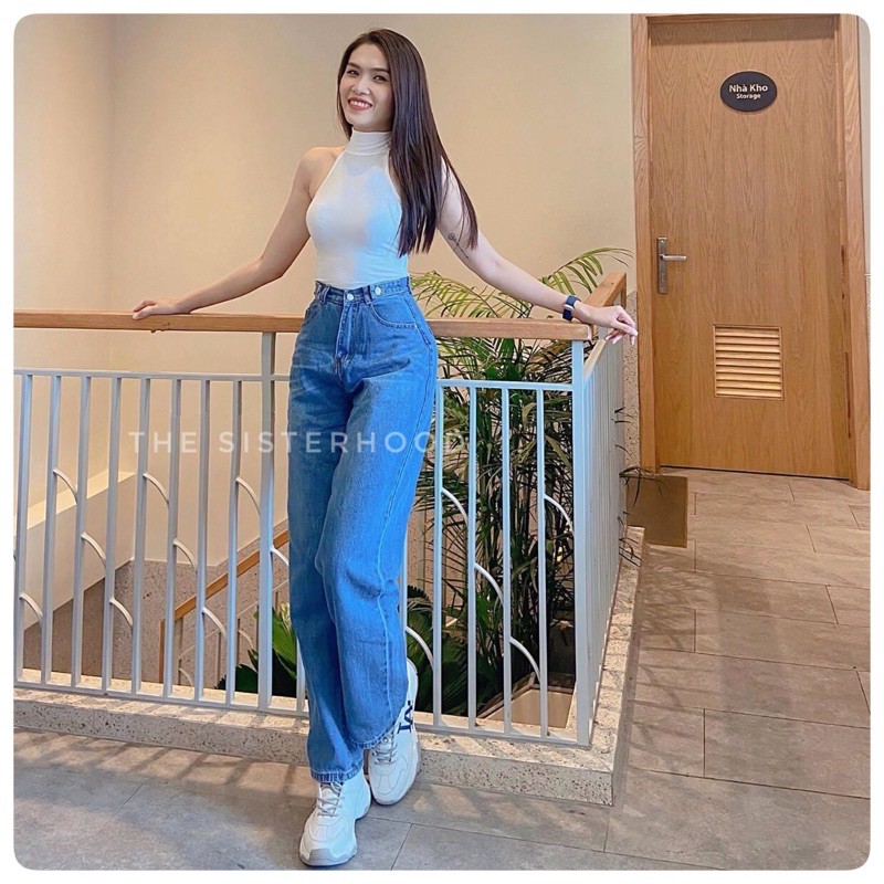 Quần Jeans Nữ Ống Rộng dáng suông lưng cao Hot trend 2021 [ẢNH THẬT] | BigBuy360 - bigbuy360.vn