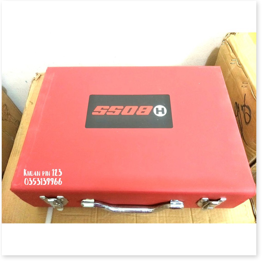 Máy siết bulong không chổi than 2 in 1 hộp kim loại chống va đập Boss bảo hành 6 tháng