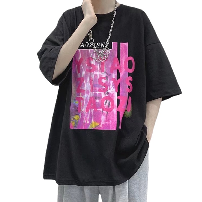 Áo Thun Tay Ngắn Thời Trang Phong Cách Hàn Năng Động Cho Nam size M-8XL