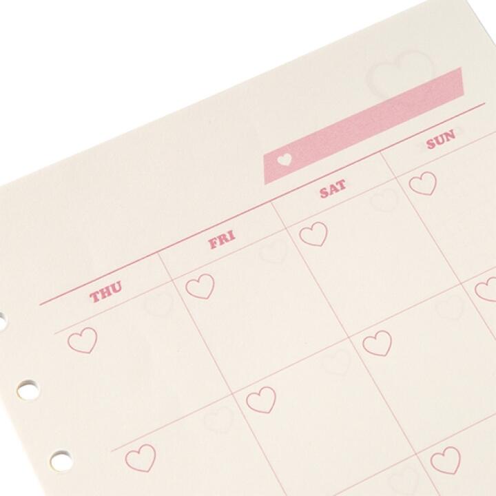 Sổ Planner ARTBOX Hàn Quốc Lập Kế Hoạch Hàng Ngày Hình Trái Tim Xinh Xắn