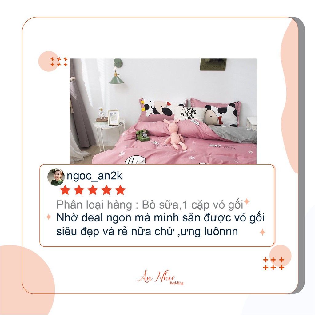 Vỏ gối nằm 💖45x65💖 cotton poly cute An Như Bedding | BigBuy360 - bigbuy360.vn