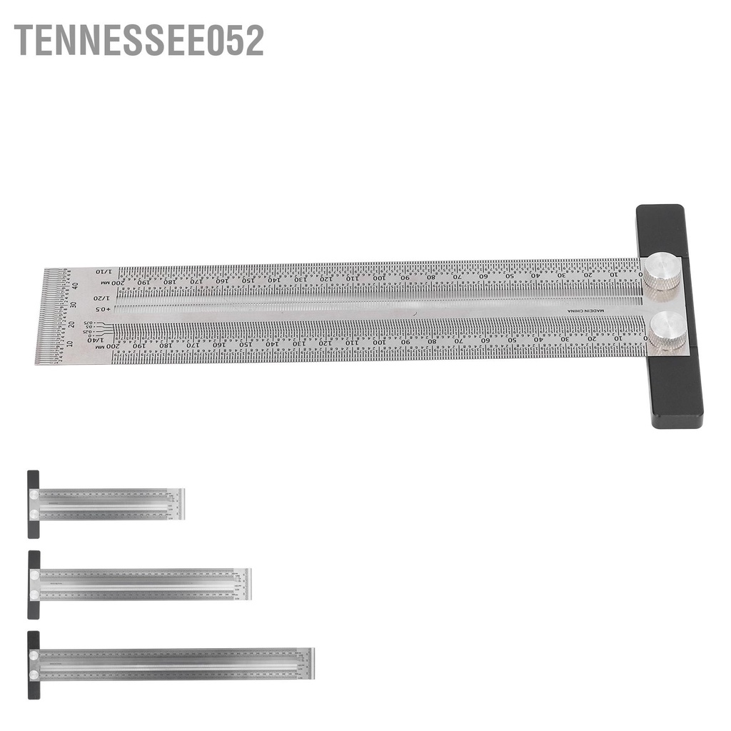 Hàng Sẵn Thước đánh dấu đục lỗ dạng chữ T chuyên nghiệp tiện dụng dành cho thợ mộc【Tennessee052】