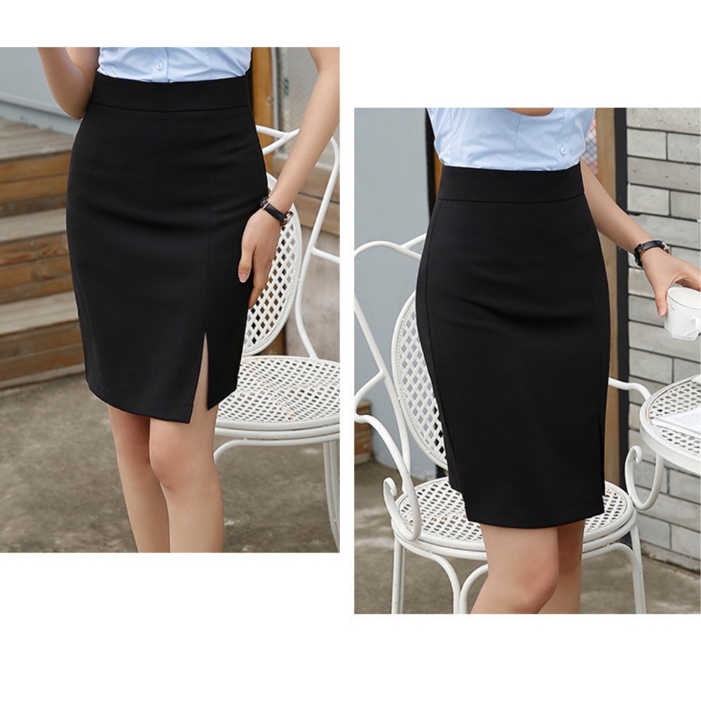 Chân Váy Bút Chì Công Sở ,Cạp Chun Xẻ Tà Trước [LOẠI 1] Chất Liệu Hàn Quốc Siêu Cao Cấp | BigBuy360 - bigbuy360.vn