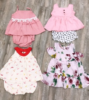 combo set đồ cho bé gái(4bô hoặc bộ và váy)