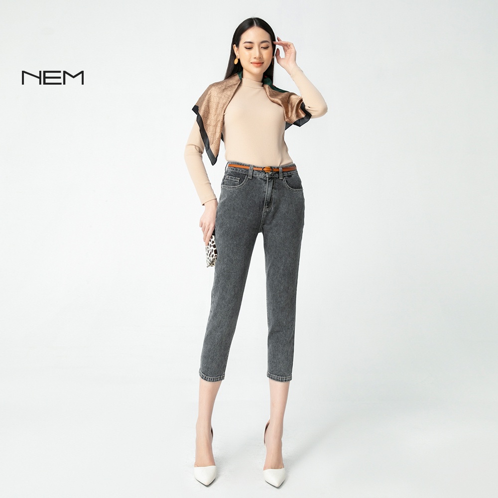 Áo len tăm nữ thiết kế cổ tròn chất liệu len tăm NEM Fashion AL62392 mã 3