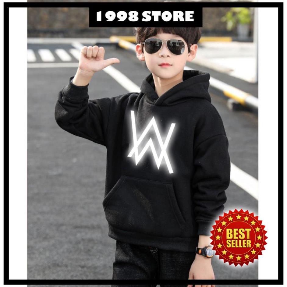 💥 SALE 50% 🎁 Áo Hoodie Trẻ Em In Hình Alan Walker Phản Quang Siêu Đẹp Form Rộng Vải Nỉ Dầy Ấm Phong Cách Ulzzang