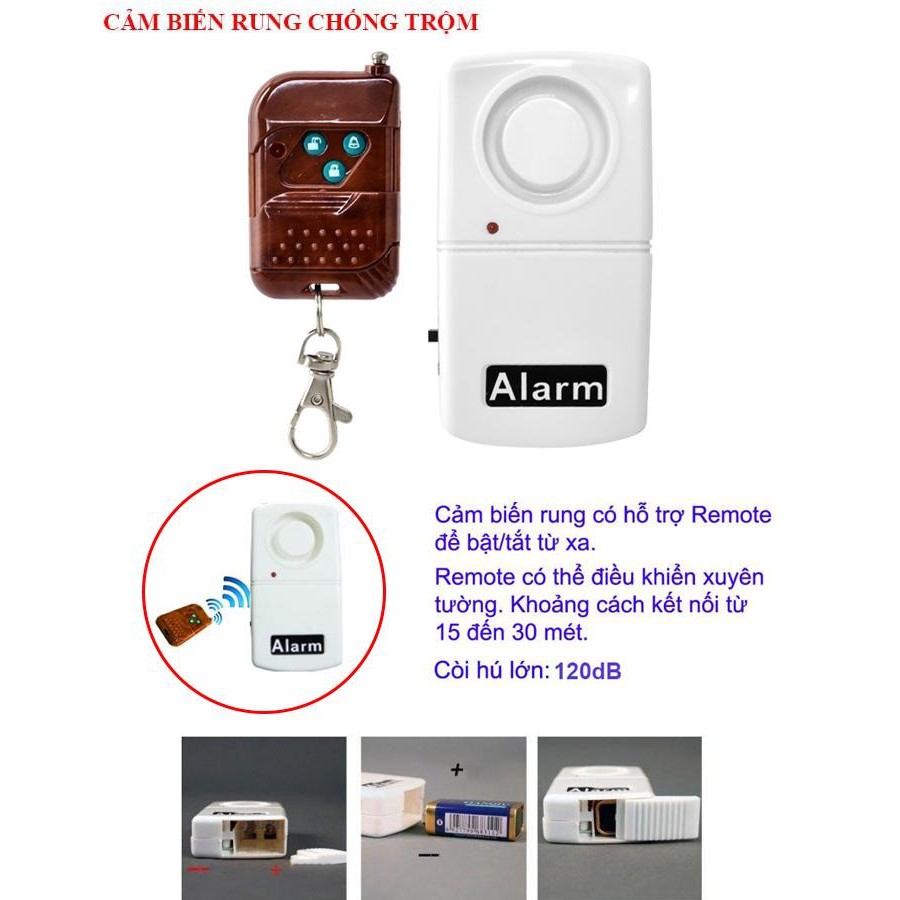 Thiết Bị Chống Trộm Xe Máy, Tìm Xe Trong Bãi Xe 3 NútThiết bị chống trộm xe máy Vibration Alarm giúp dễ tìm xe tiếng kêu