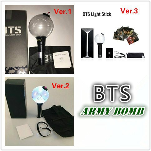 2018 BTS Ver.3 LED Kpop Stick Lamp ARMY Bomb Bang-tan Boys Concert Hip hop Light