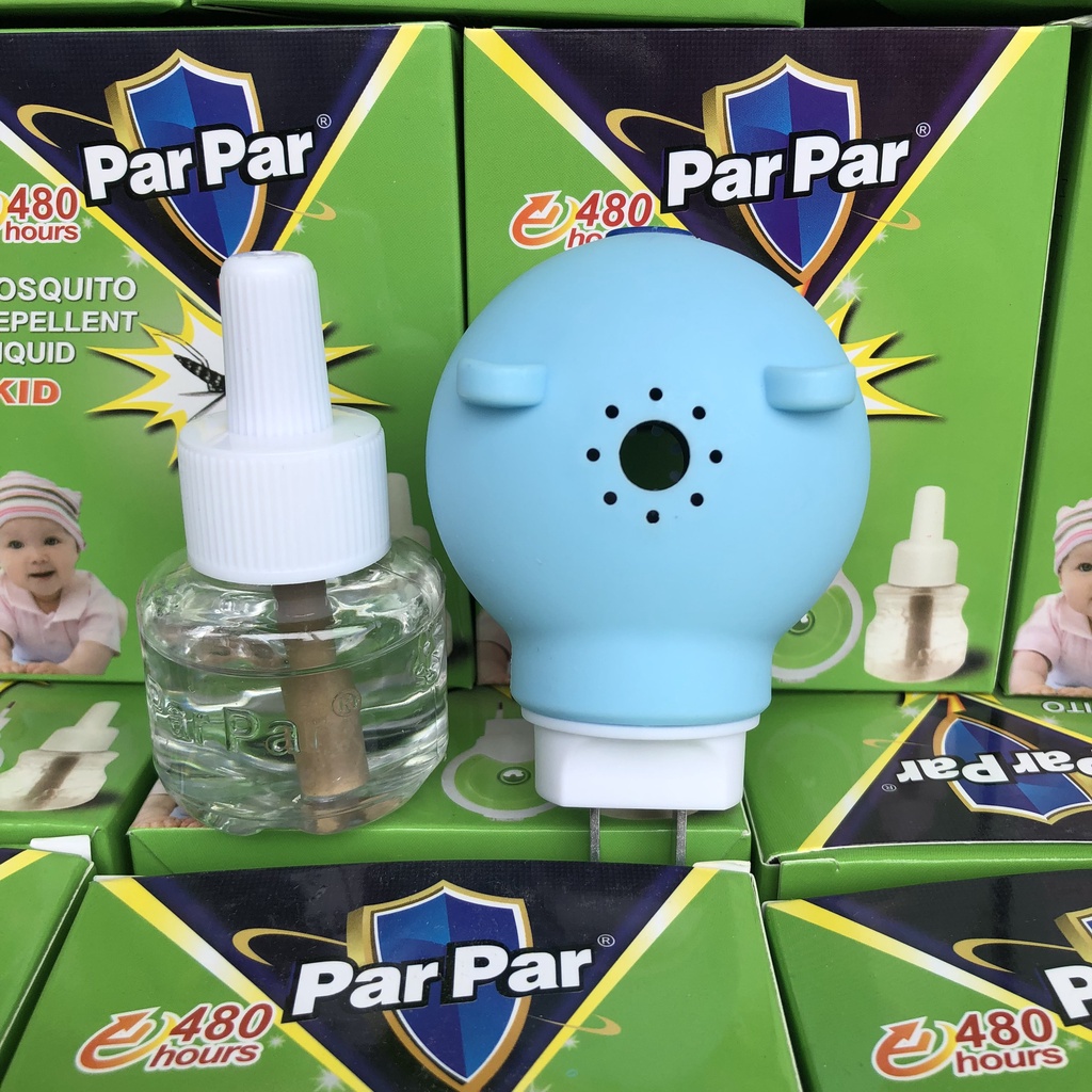 Máy Xông Tinh Dầu Đuổi Muỗi Par Par MINI 480 Giờ - Tặng Kèm Tinh Dầu